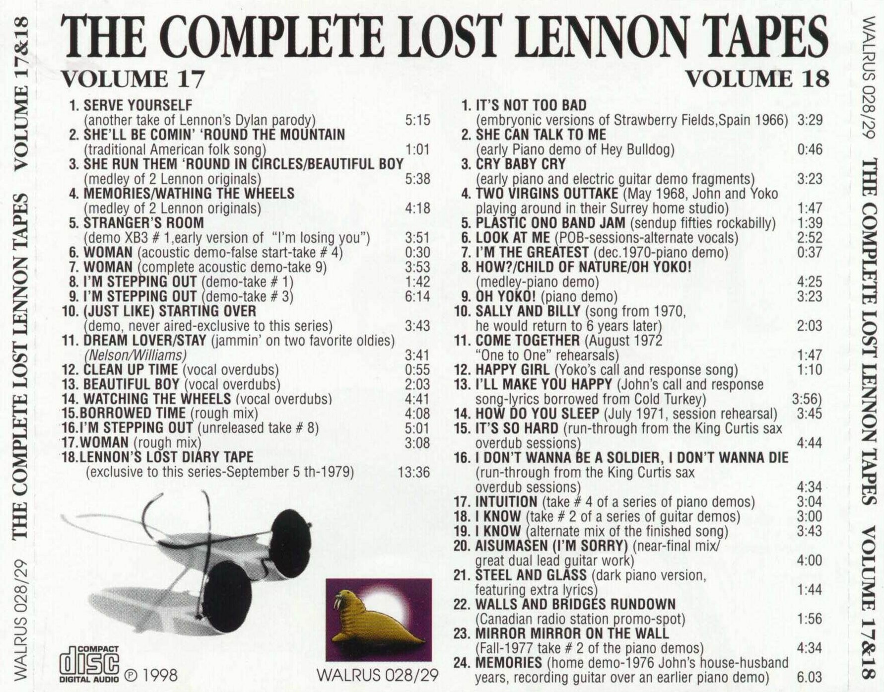 John Lennon – Lost Lennon tapes Discs 17-18 – Jerry Scott