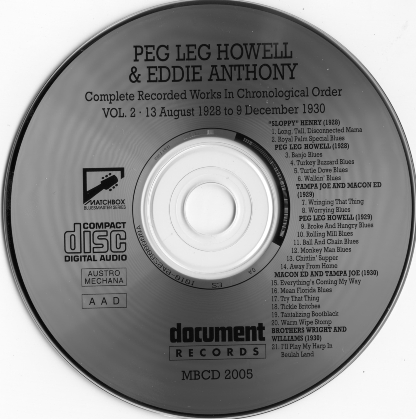 Peg Leg Howell And Eddie Anthony – Complete Recordings In